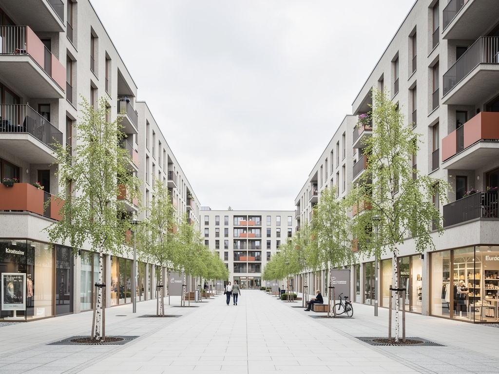 Neubau-Wohngebiet in Hamburg mit moderner Architektur